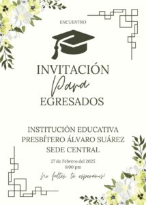 INVITACION REUNION DE EGRESADOS 2025